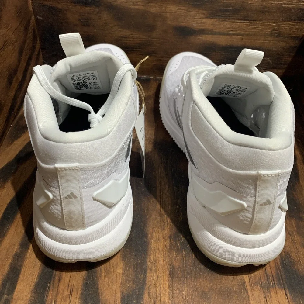 adidas Crazyflight 6 Mid Volleyball Sneaker White Silver HP7030 Women Sz 9